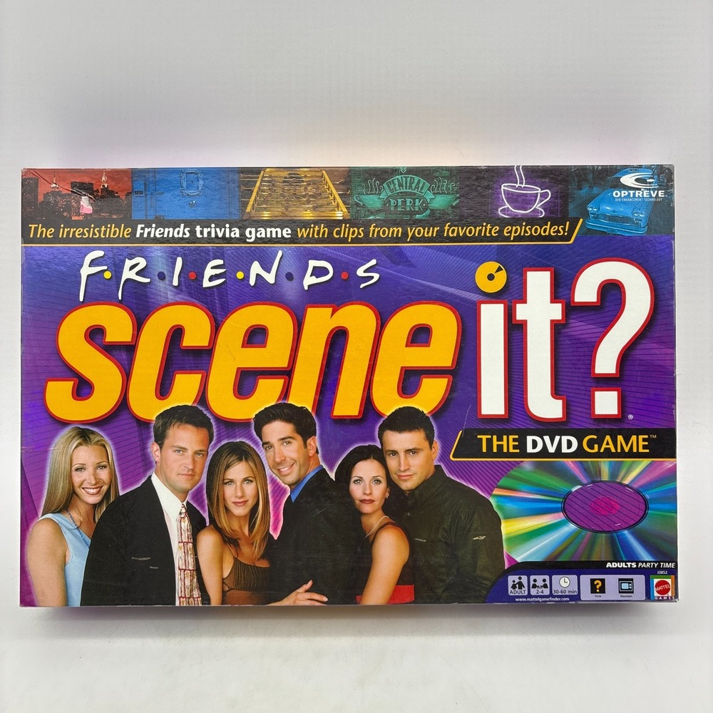 Friends Scene It DVD Game COMPLETE ScreenLife 2005 TV Show Trivia